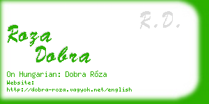 roza dobra business card